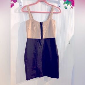Mason Black Strapless Sweetheart Sheath Dress Sz 4